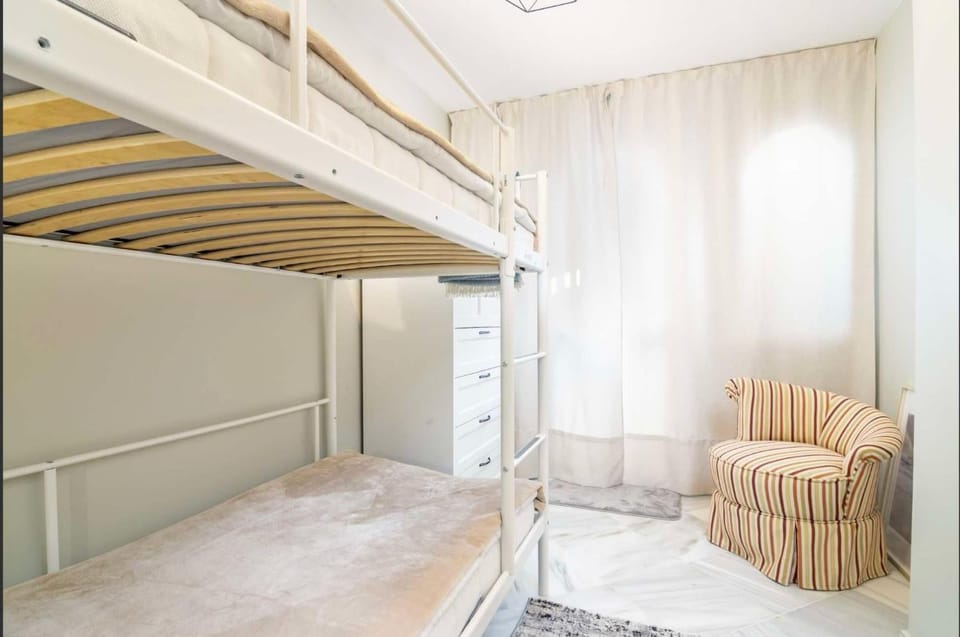 Property building, Living room, Bedroom