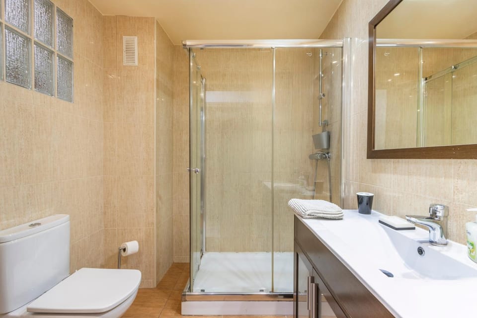 Bathroom, Living room