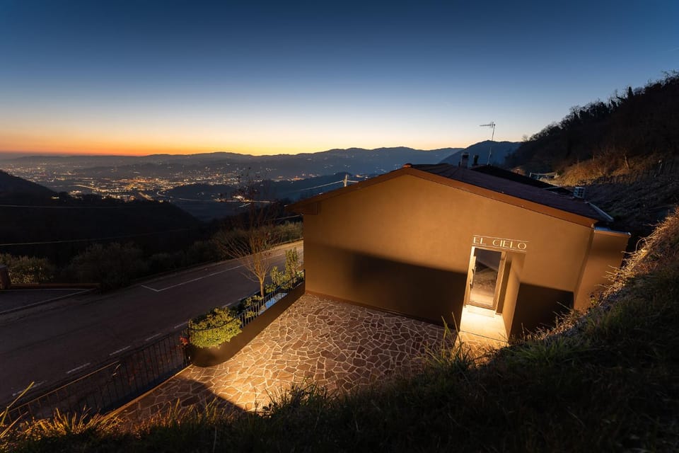 Night, Natural landscape, Mountain view, Sunset