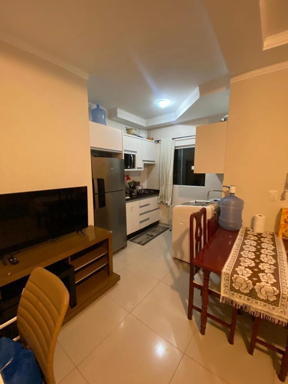 Living room, Communal kitchen