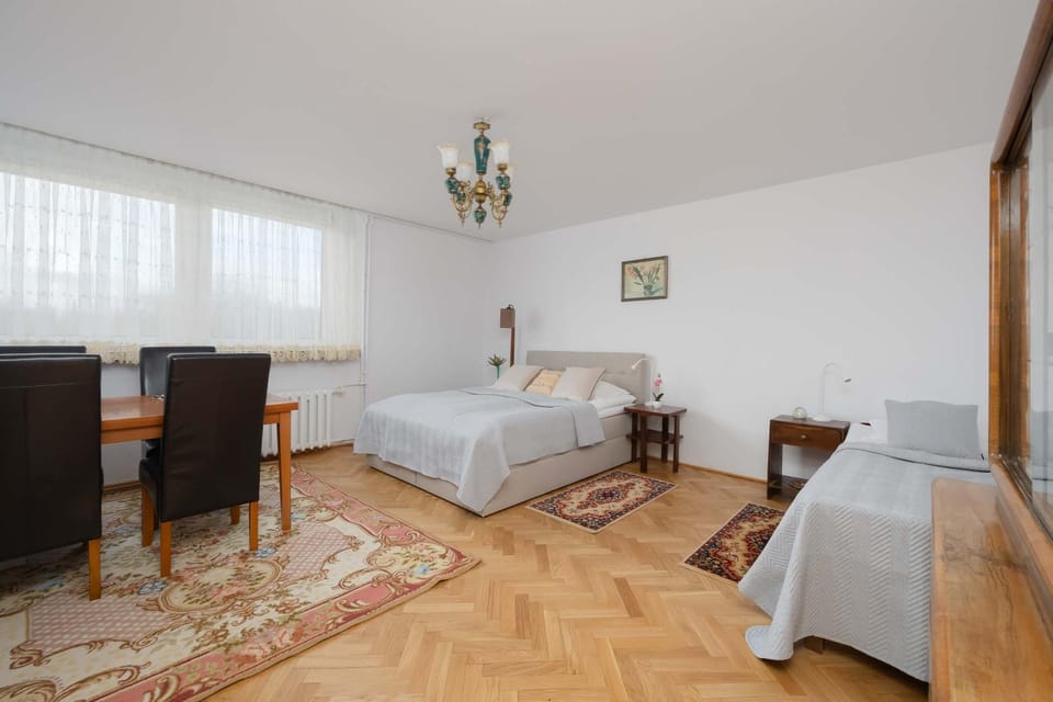 Bed, Living room, Photo of the whole room, Seating area, Bedroom