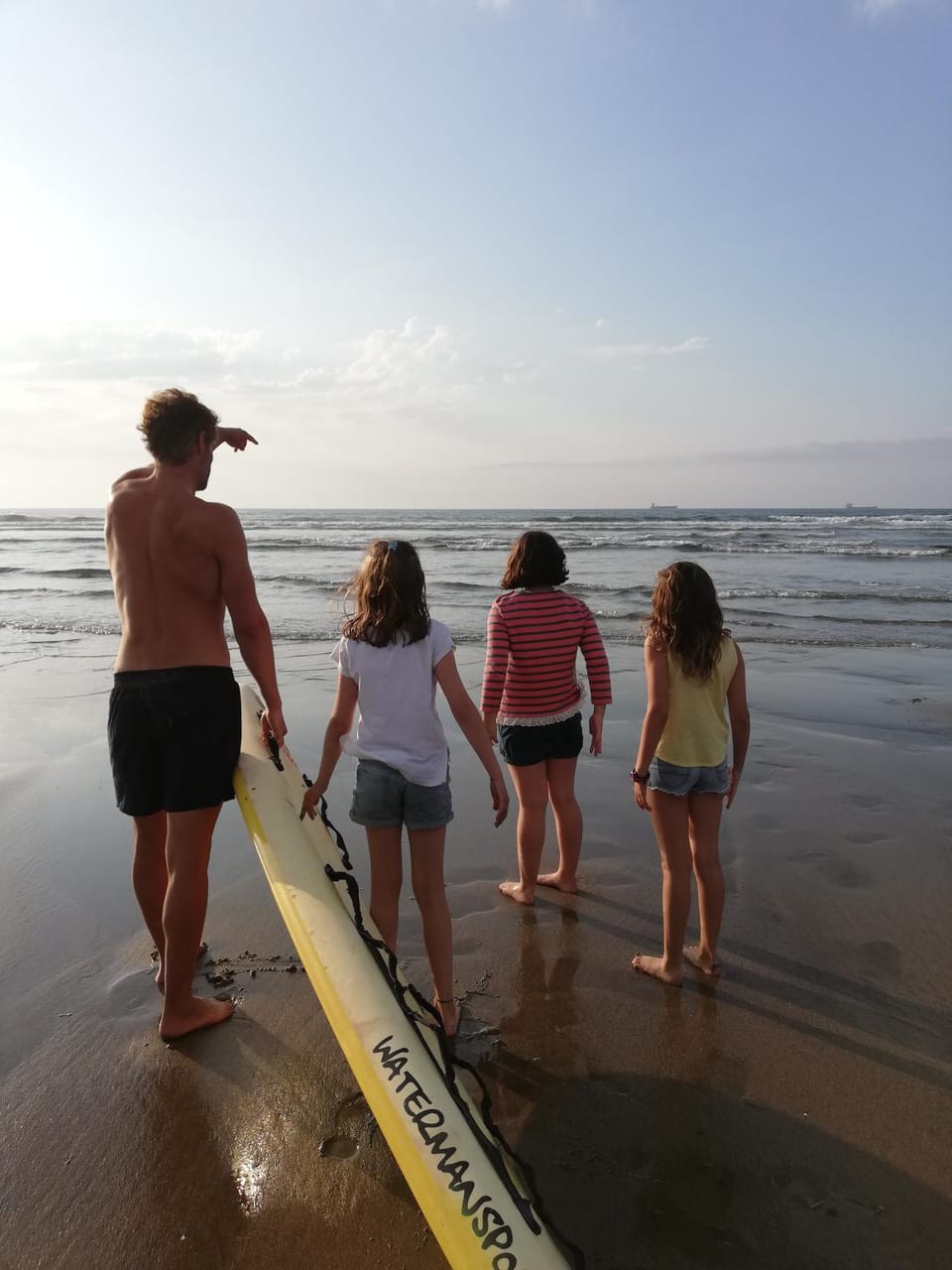 Beach, Sea view, children, group of guests