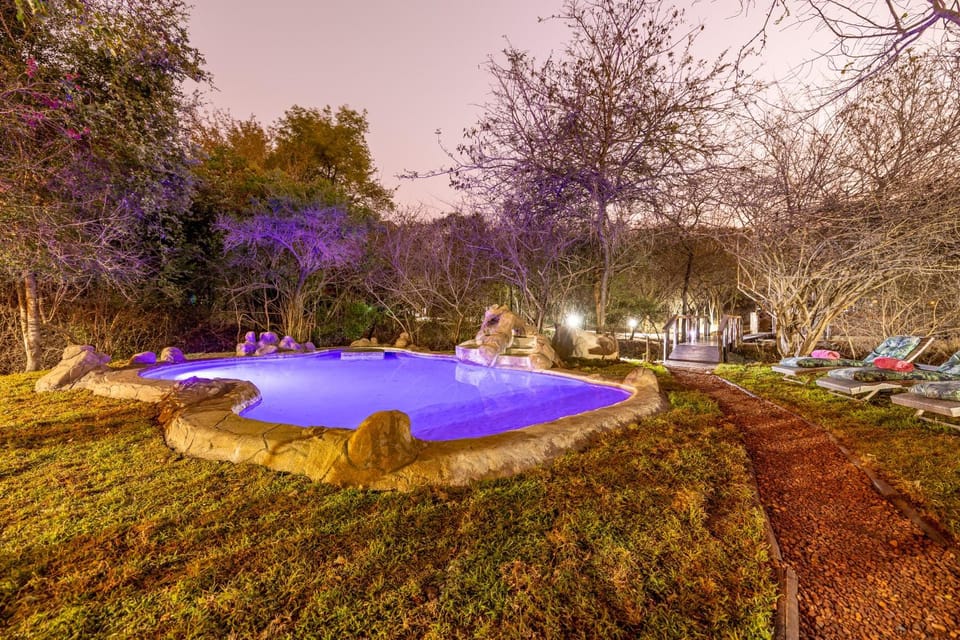 Natural landscape, Garden, Swimming pool