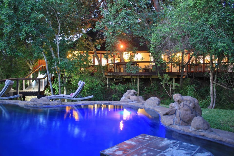 Night, Activities, Swimming pool
