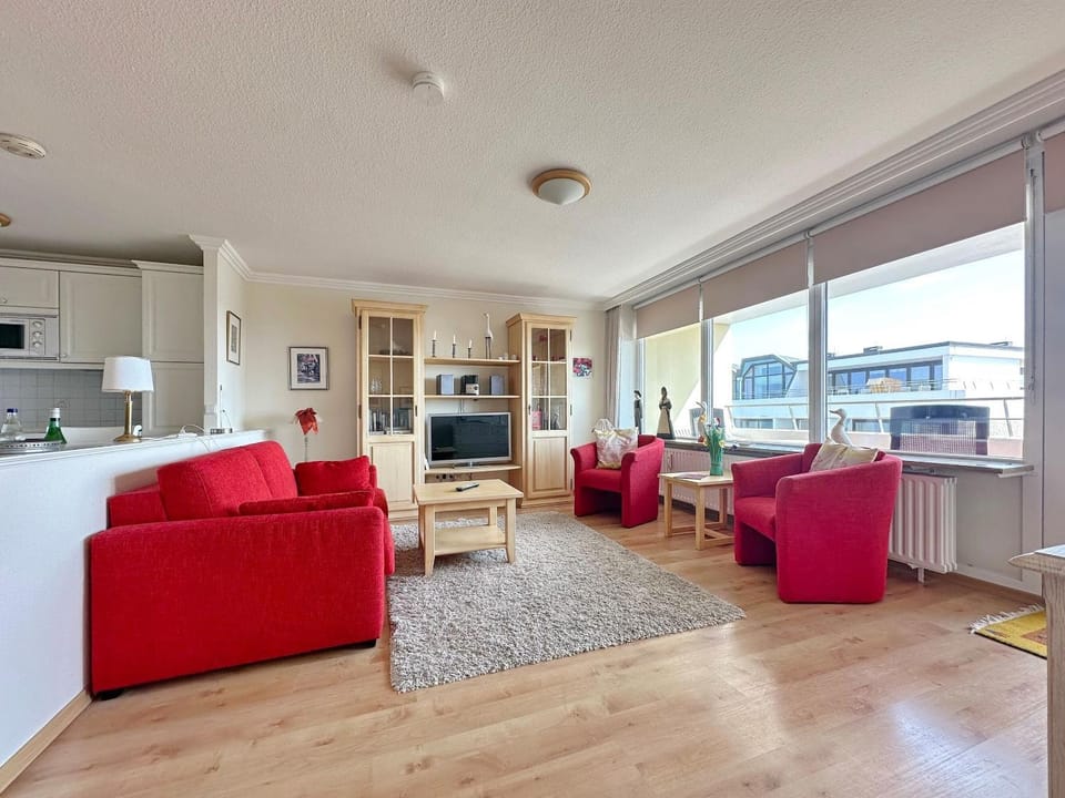 Metropol, Whg 203, Landseite mit Inselblick 8OG Apartment in Westerland
