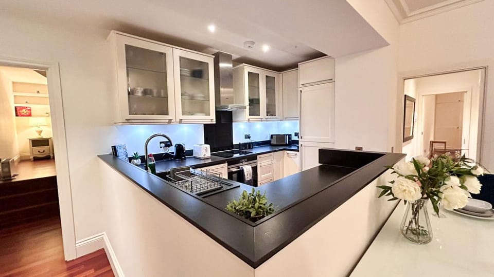 Coffee/tea facilities, Kitchen or kitchenette, Dining area, dishwasher, heating, internet, microwave, oven, stove, toaster, washing machine