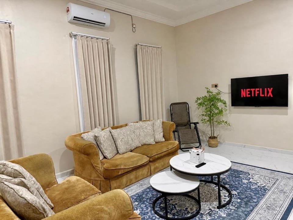 Living room, Seating area, air conditioner