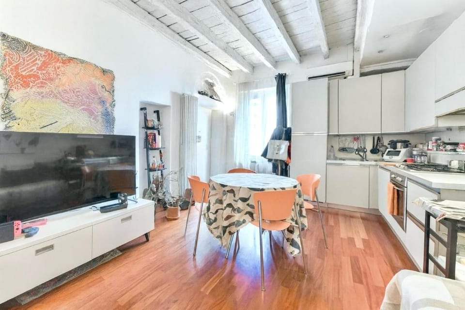 Kitchen or kitchenette, Living room, Dining area, dishwasher, oven, stove