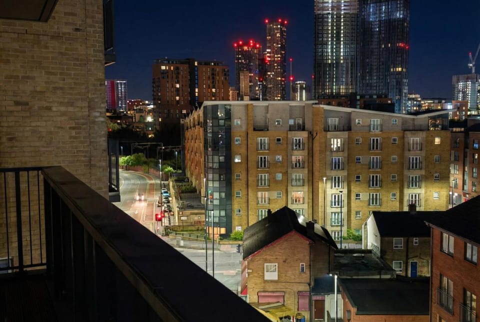 Property building, Night, Balcony/Terrace, City view