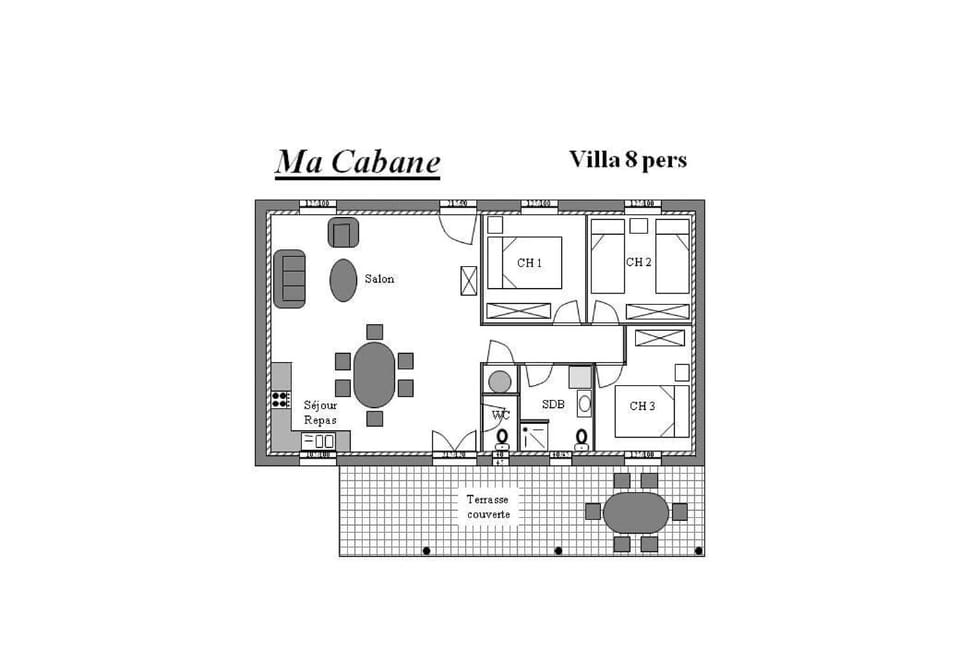 Ma Cabane C2, with pool access, Domaine de Ribière House in Grospierres