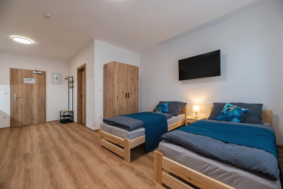 Bed, TV and multimedia, Photo of the whole room, wardrobe