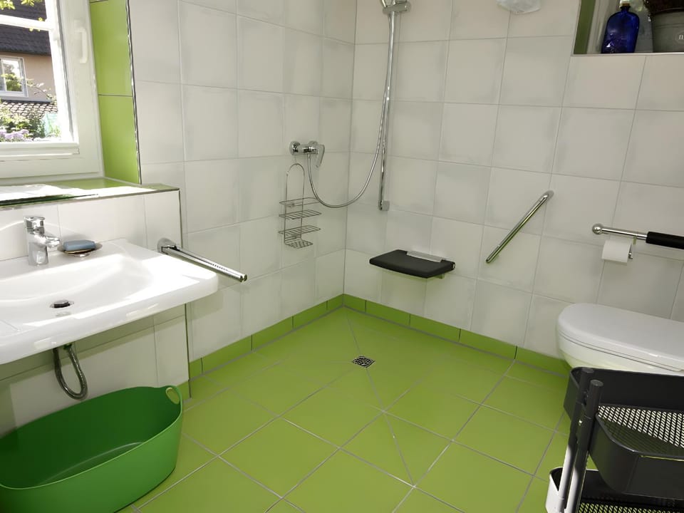 Bathroom, Living room