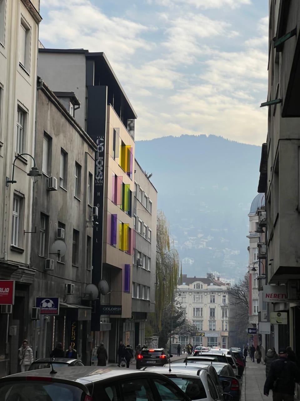 Property building, Street view, Quiet street view