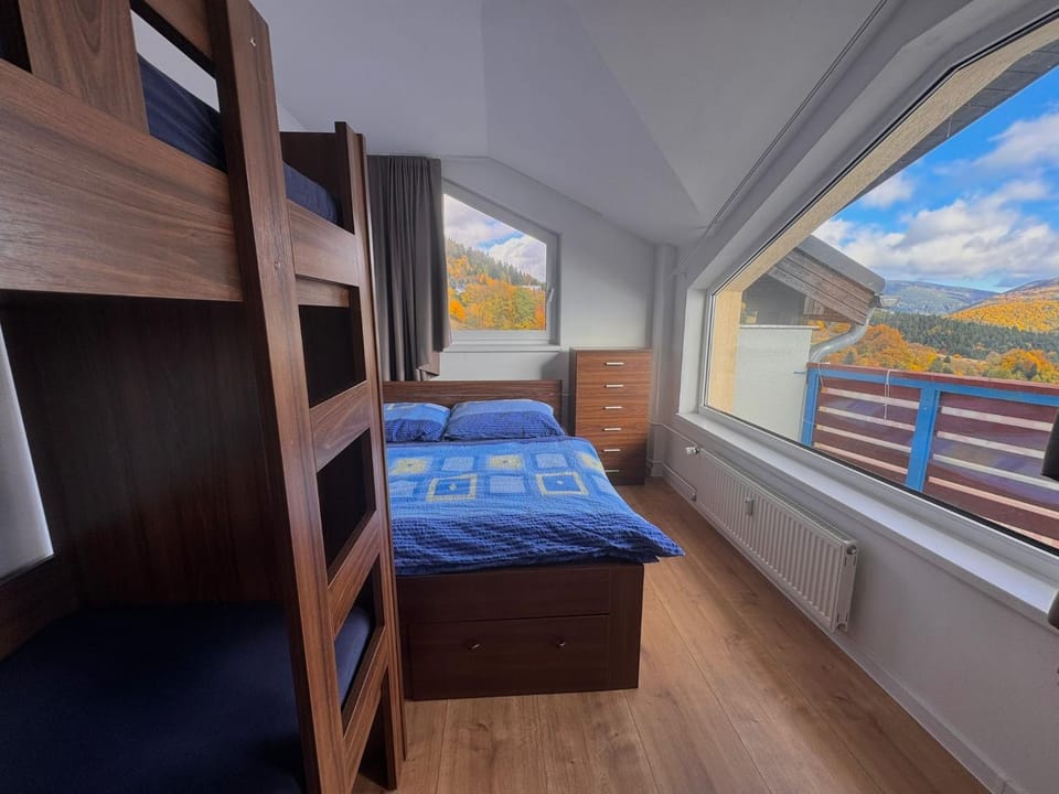 Bedroom, bunk bed