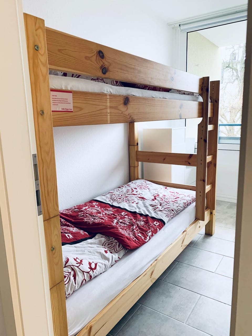 Photo of the whole room, bunk bed