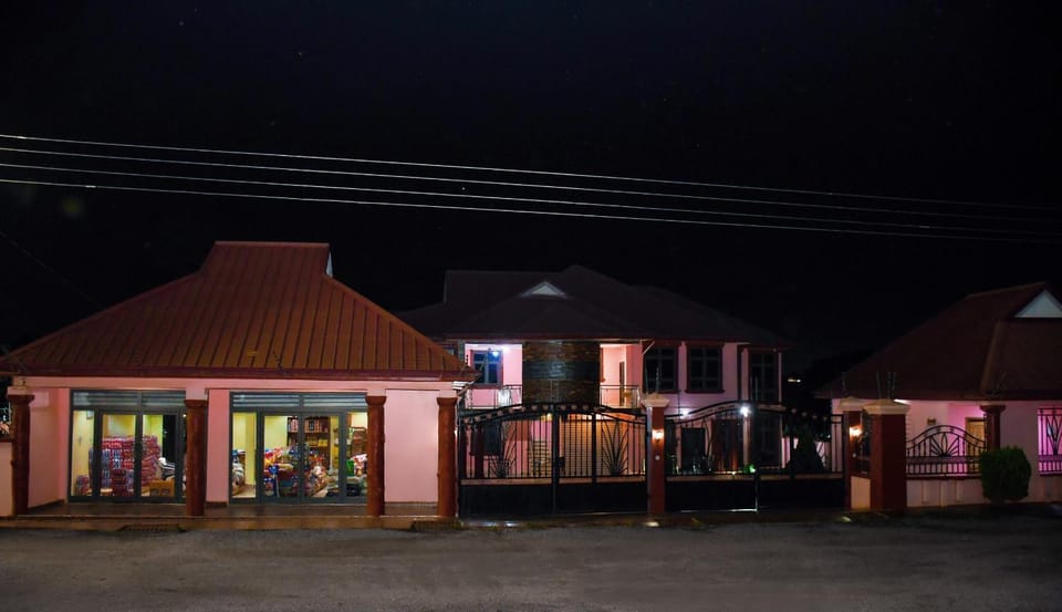 Property building, Night, On-site shops