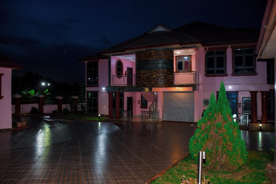 Property building, Night, Parking