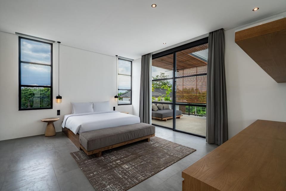 Bed, Photo of the whole room, Bedroom, internet, air conditioner