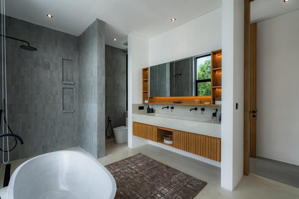 Shower, Bathroom, Bath, towels