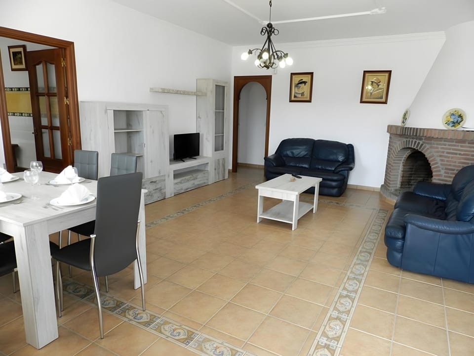 Chalet en la playa con piscina Privada en el Palmar terraza y chimenea House in Costa de la Luz