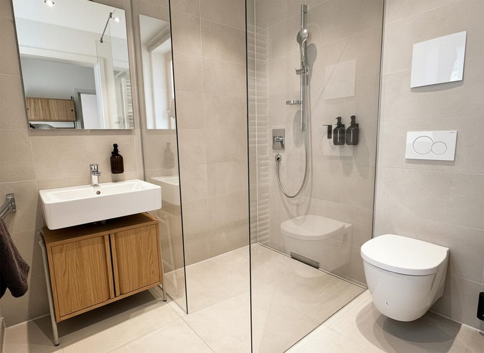 Shower, Toilet, Bathroom, towels