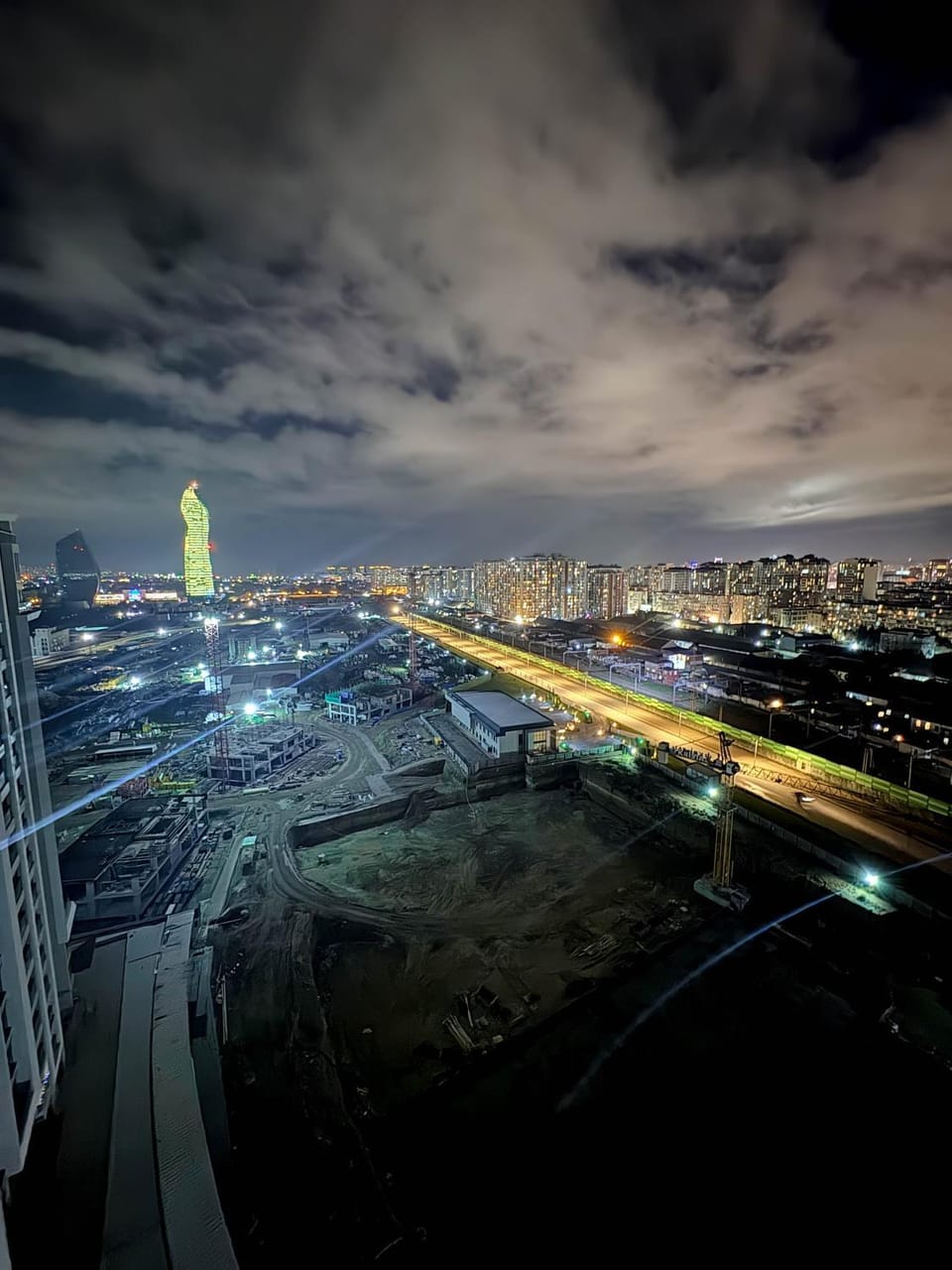 Night, Bird's eye view, City view