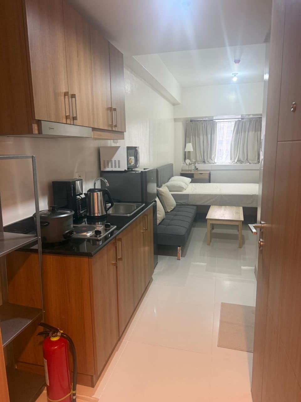 Kitchen or kitchenette, Living room, Bedroom
