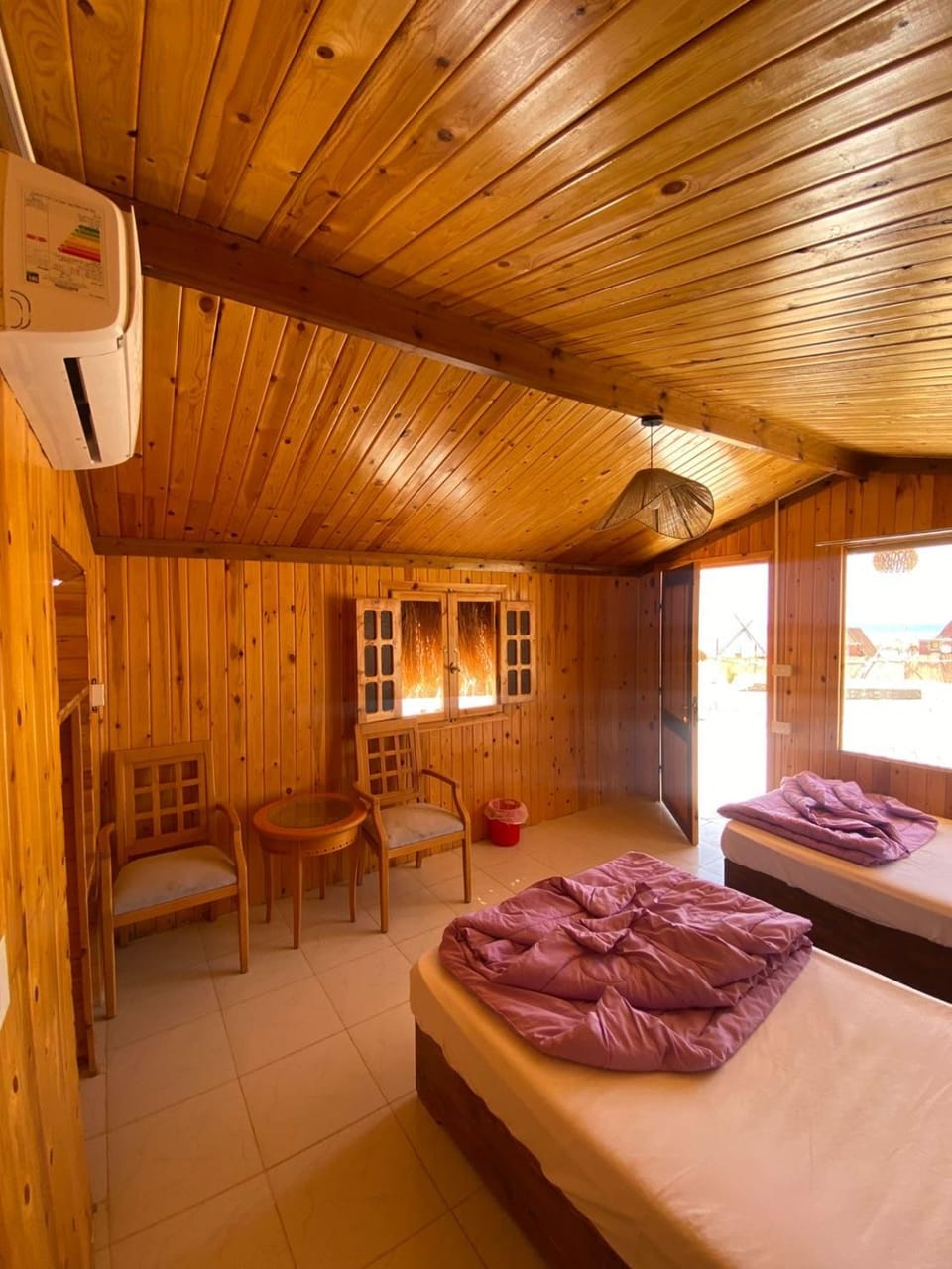 Bed, Photo of the whole room, Bedroom, air conditioner