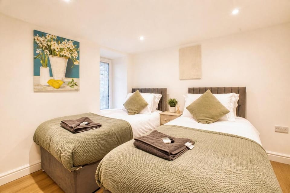 Large 2 Bedroom Apartment - Zip and link beds choose 2 double beds or 4 single - Huge Living Space - Private Parking - Near Bridgwater Apartment in Taunton Deane