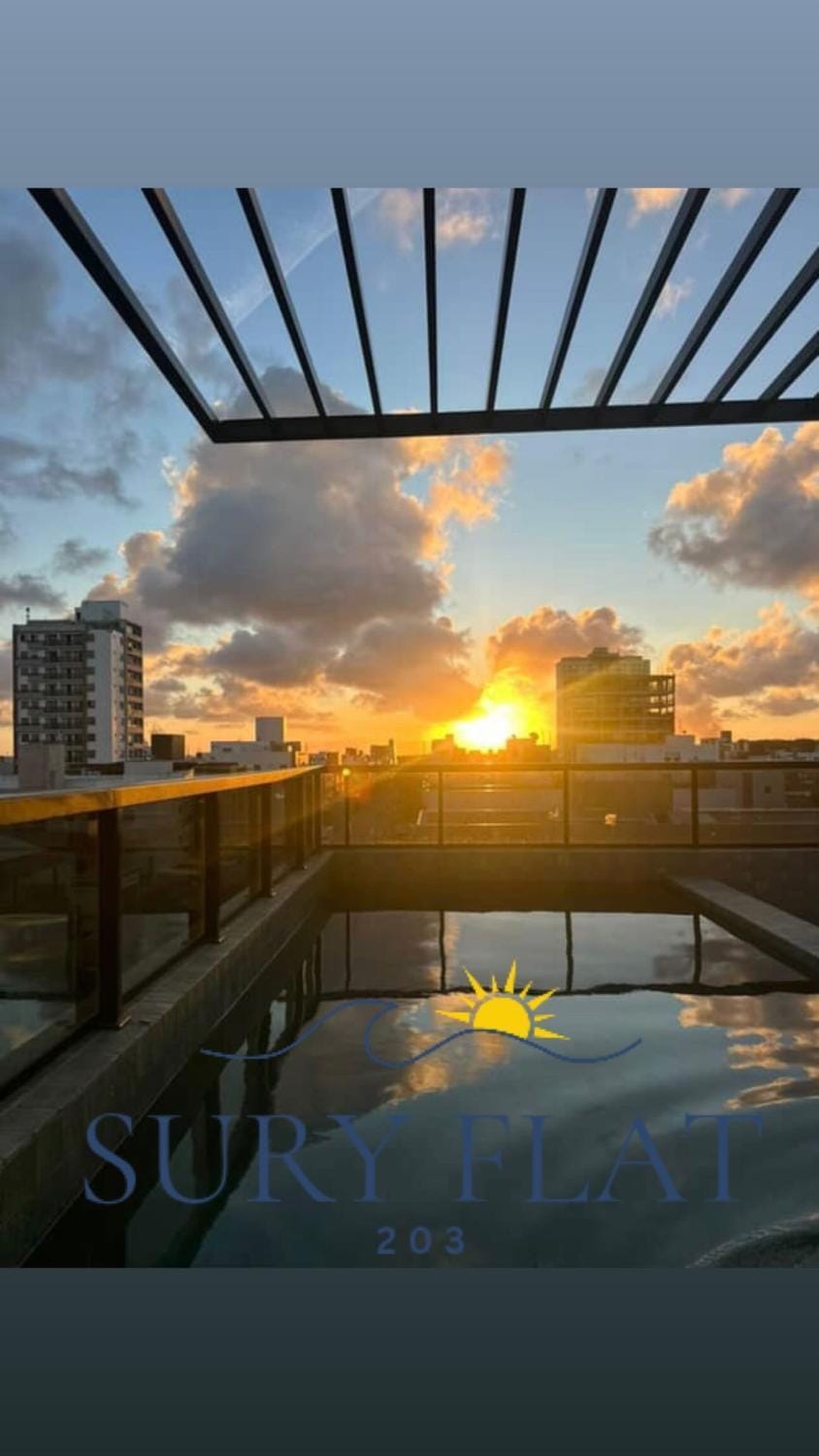 Swimming pool, Sunset