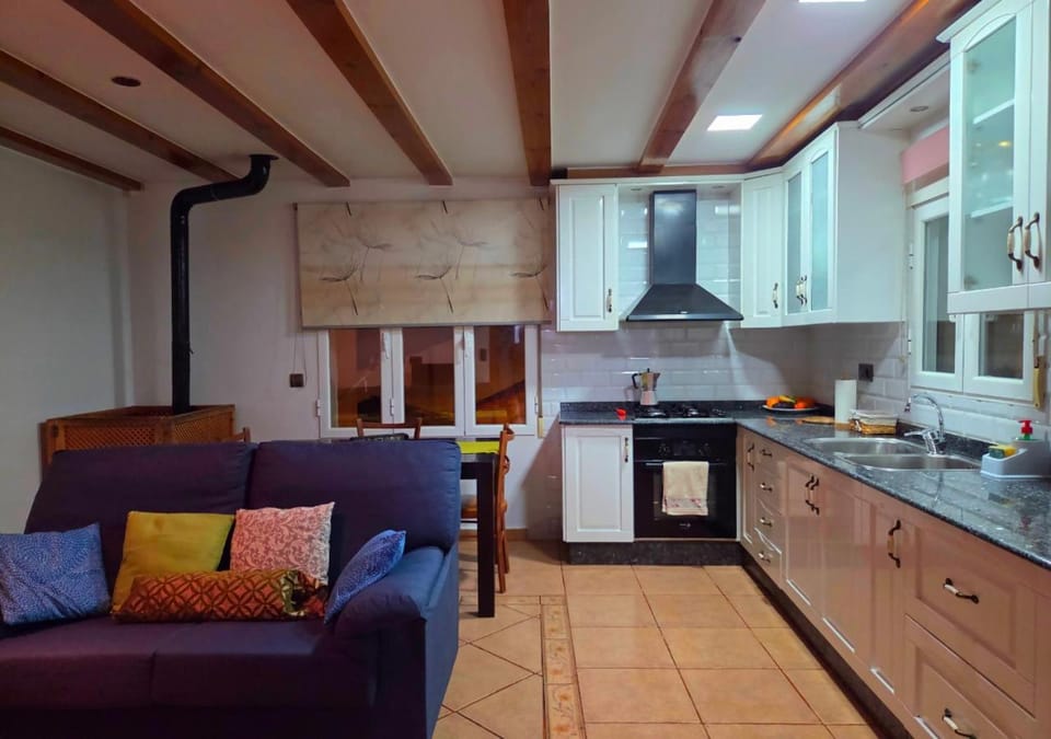 Kitchen or kitchenette, Living room, Dining area