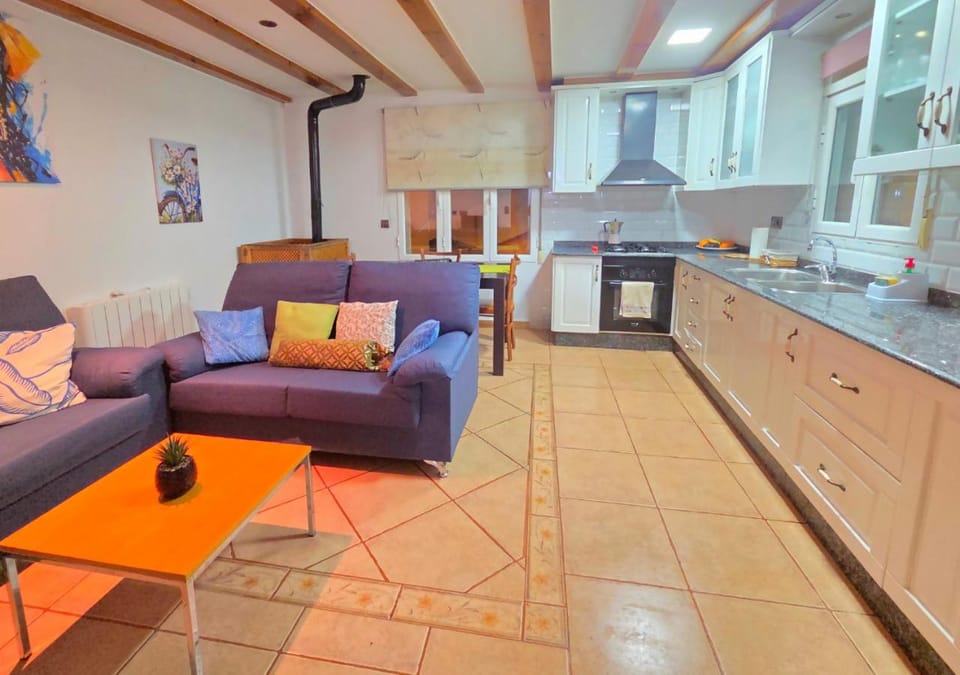 Kitchen or kitchenette, Living room, Dining area