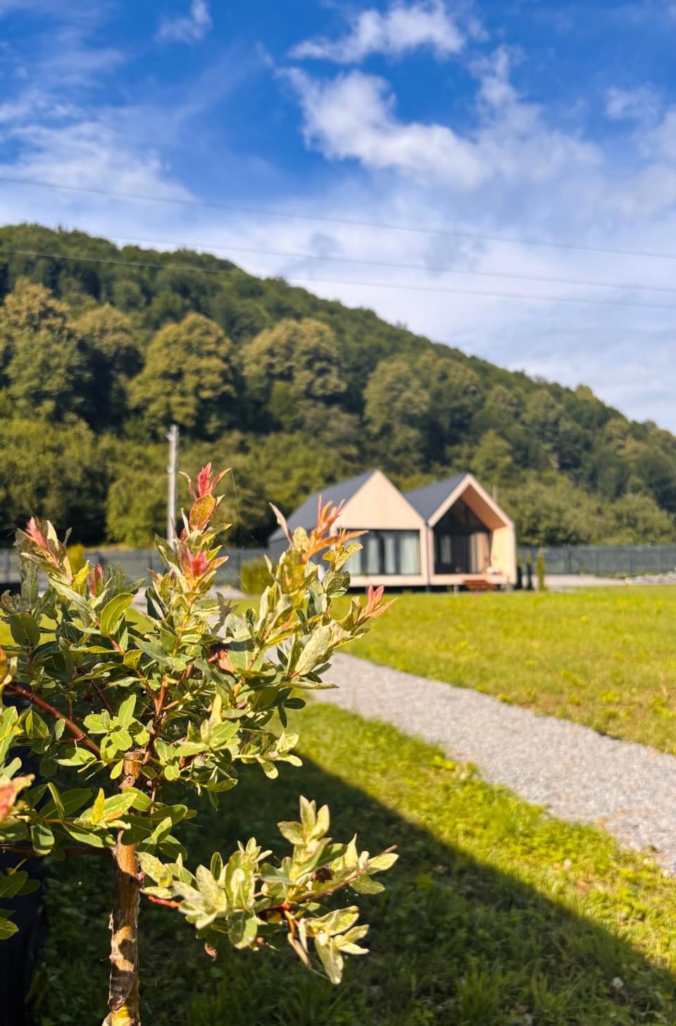 Property building, Spring, Natural landscape, Mountain view, River view