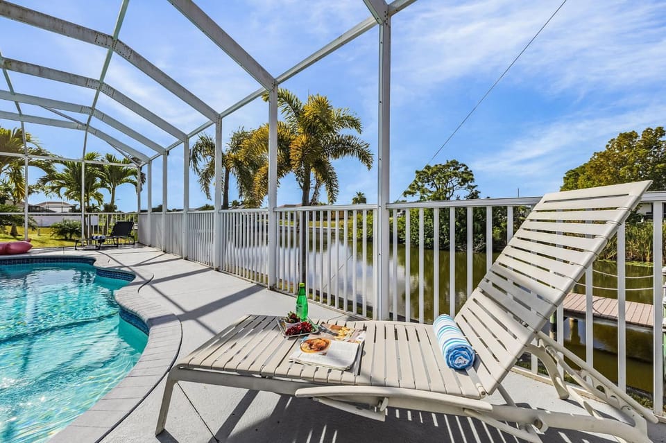 Relaxing Canal Retreat with Heated Pool & Dock Fun in Cape Coral - Serenity Canal - Roelens House in Cape Coral