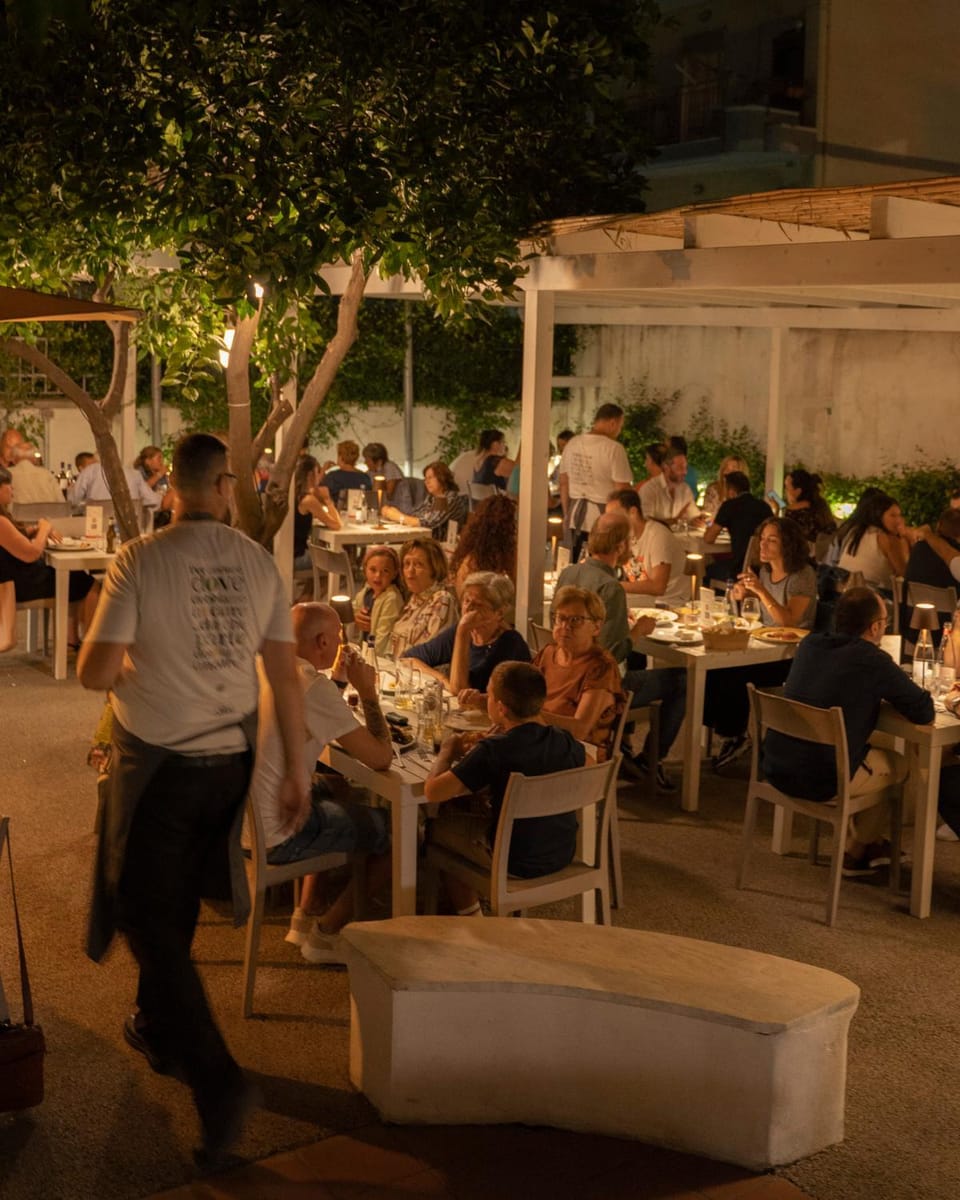 Restaurant/places to eat, Night, People, Food