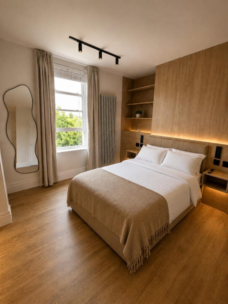 Bed, Photo of the whole room, Bedroom, wardrobe