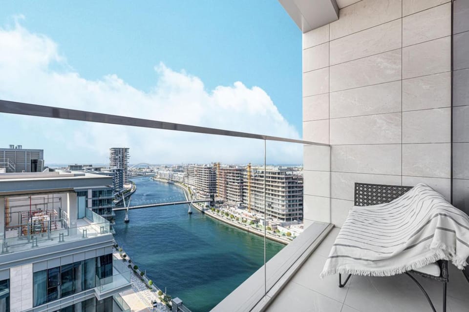 Canal Front Luxe, Elegant 2BR with Water Views Apartment in Dubai