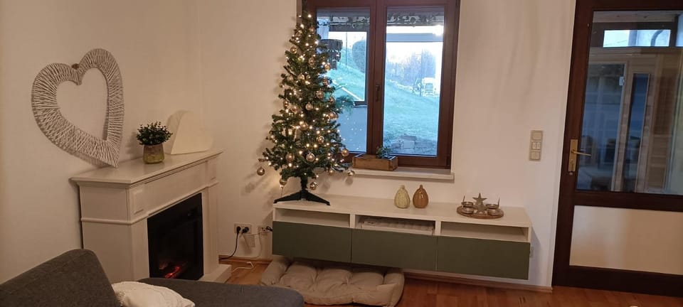 Living room, fireplace