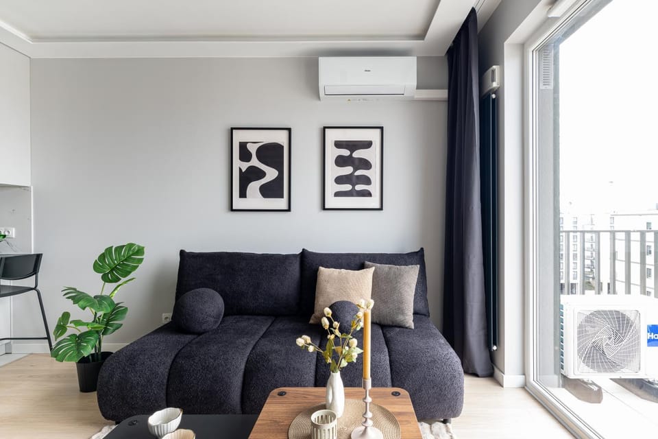 Living room, air conditioner