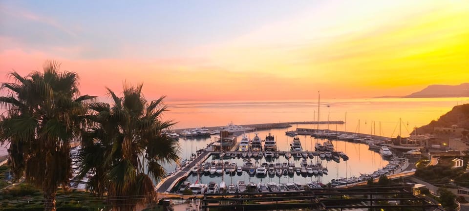 Nearby landmark, Day, Natural landscape, Sea view, Sunset