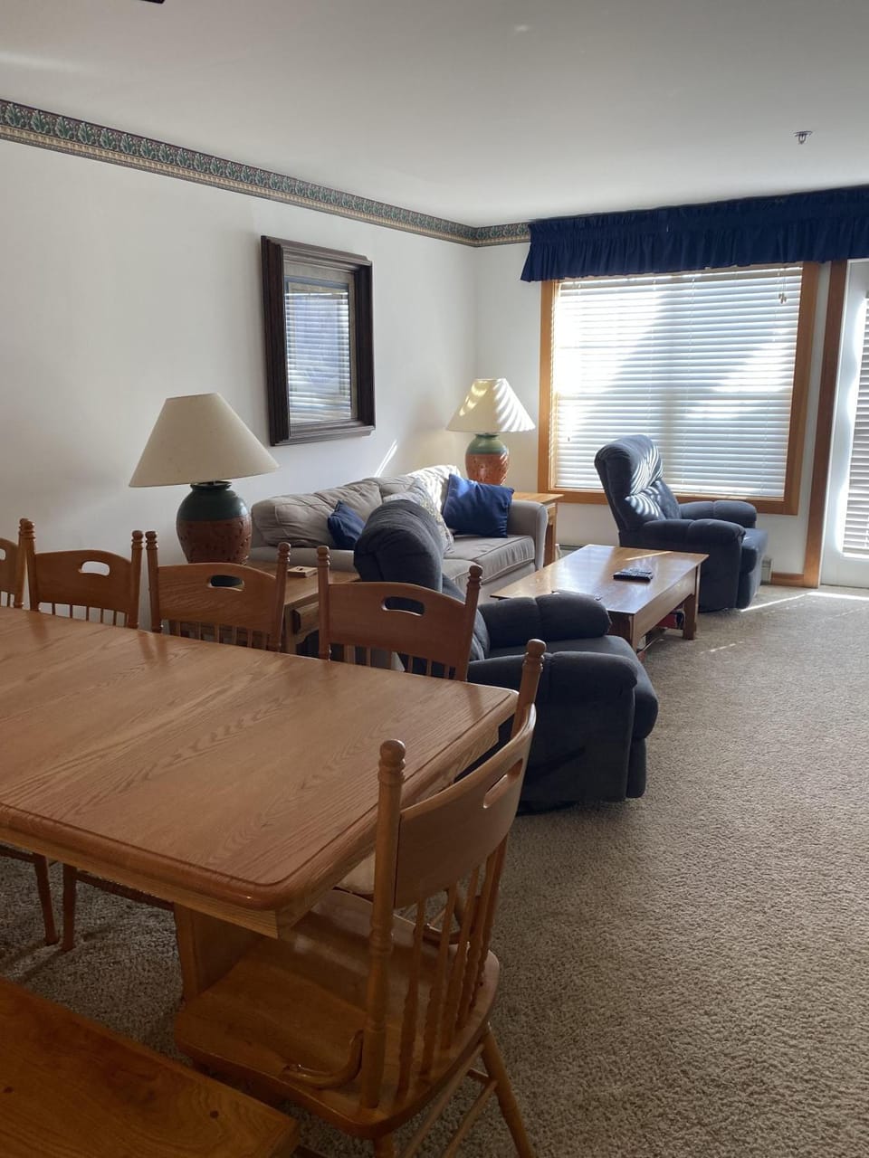 Living room, Seating area, Dining area