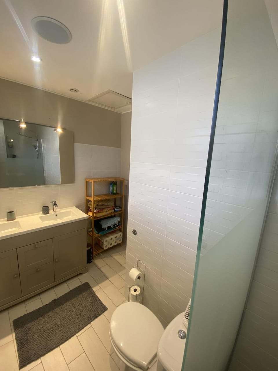 Toilet, Bathroom, towels