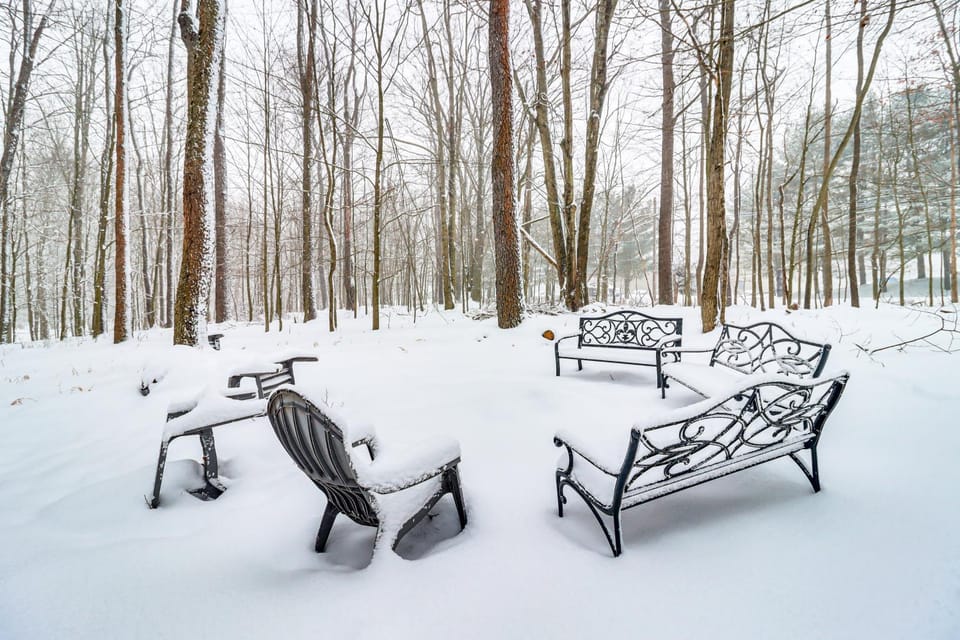 Scenic Views! Clifton Twp Chalet w/ Fire Pit, Deck House in Pocono Mountains
