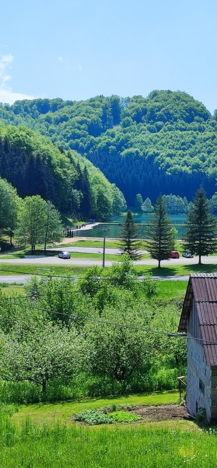 Spring, Natural landscape, Lake view, Mountain view