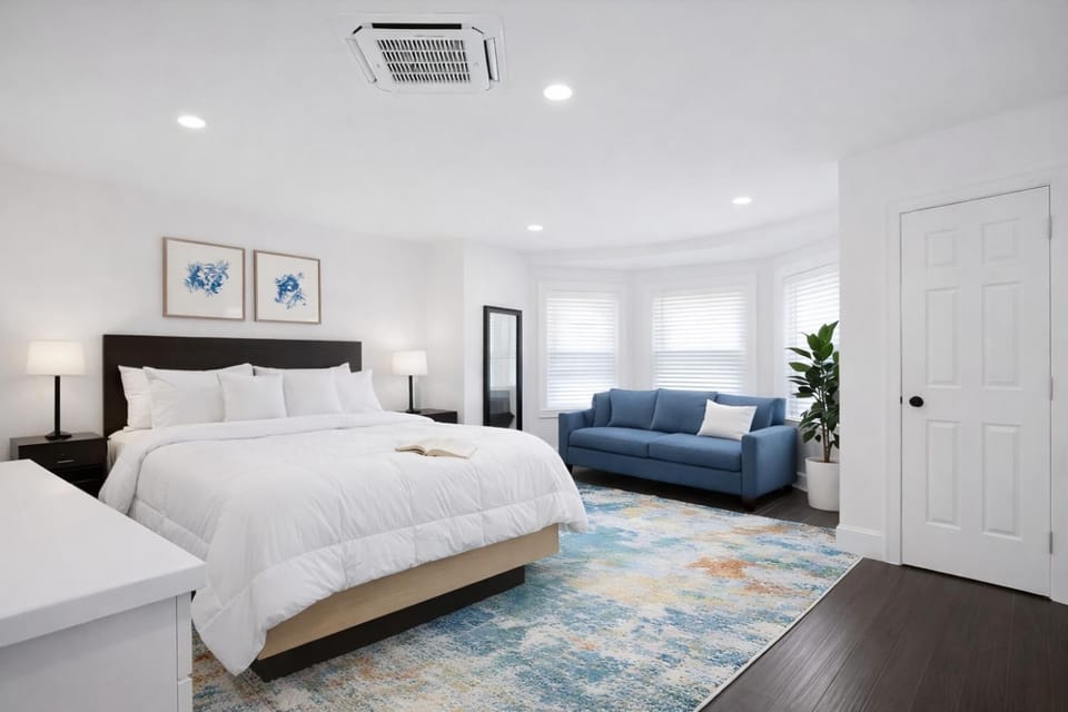 Bed, Photo of the whole room, Bedroom, wardrobe