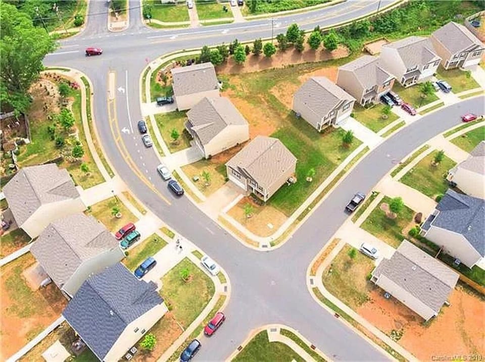 Neighbourhood, Bird's eye view, City view, Location