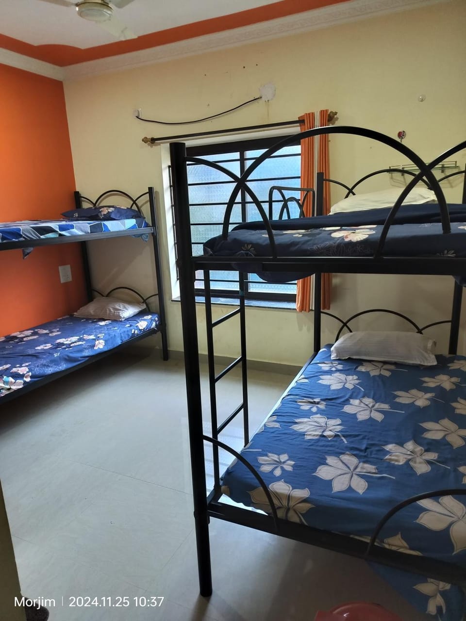 Bunk bed room by the beach Hostel in Goa, India