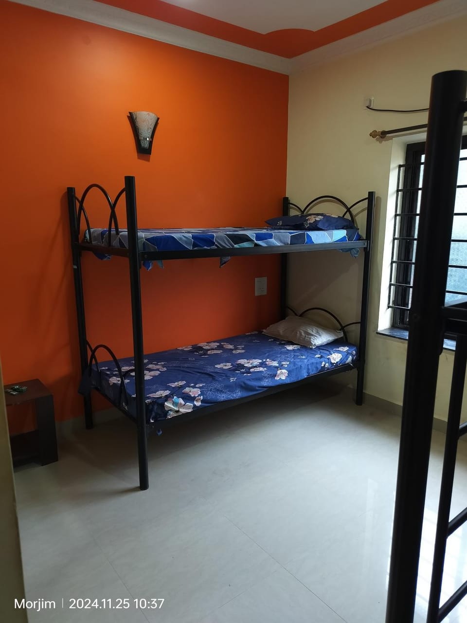 Bunk bed room by the beach Hostel in Goa, India