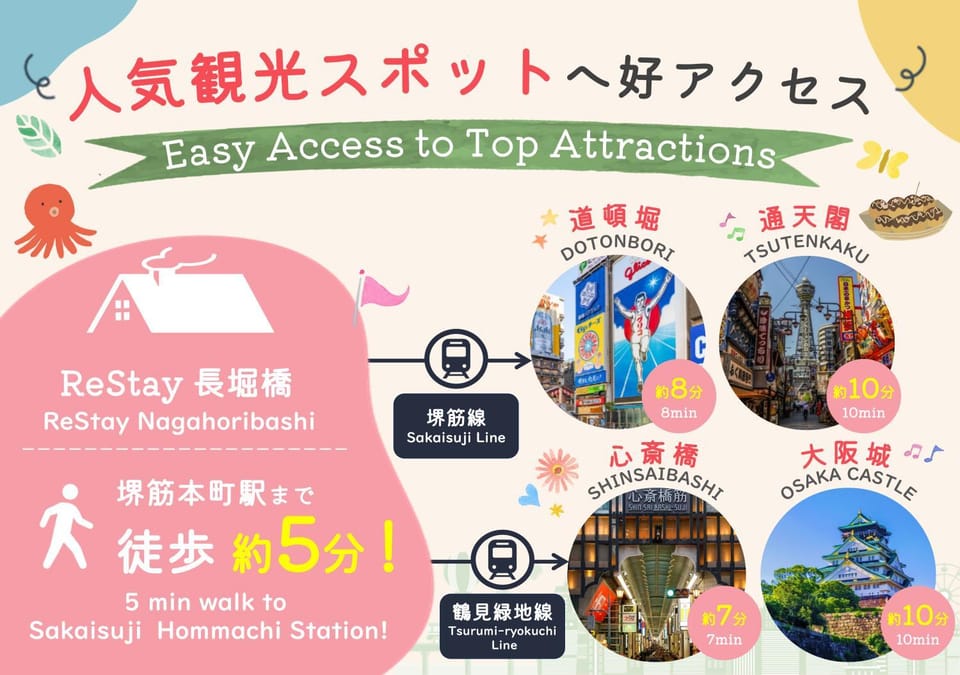 ReStay長堀橋 Apartment in Osaka