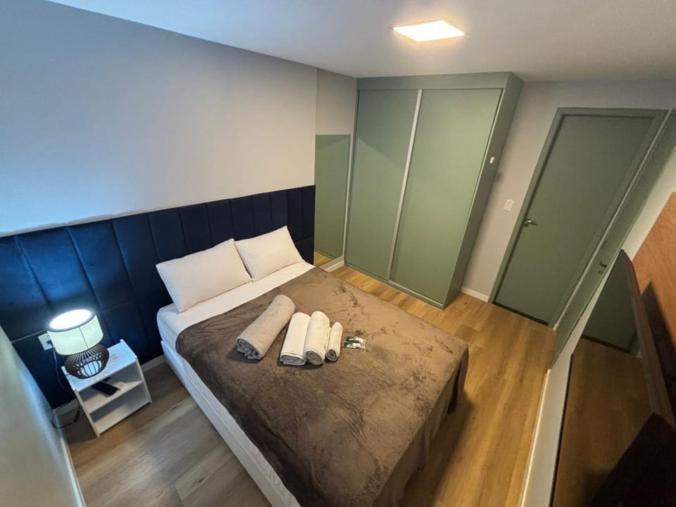 Bed, Photo of the whole room, Bedroom, towels, wardrobe